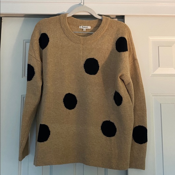 Madewell Dot Graystone Pullover Sweater in Coziest Yarn - Picture 1 of 8